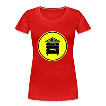Honig Imker - Frauen Premium Bio T-Shirt - Rot - Vorne - Mia (176cm)
