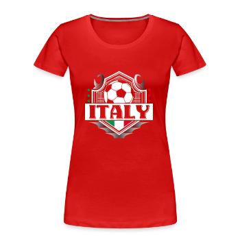 Italy Football Italian Sport Gift Idea - Women's Premium Organic T-Shirt - red - Front - Mia (176cm)