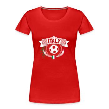 Italy Football Italy Championship Gift Idea - Women's Premium Organic T-Shirt - red - Front - Mia (176cm)