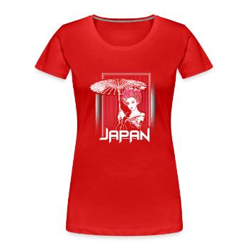 Japan Sakura Japanese - Women's Premium Organic T-Shirt - red - Front - Mia (176cm)