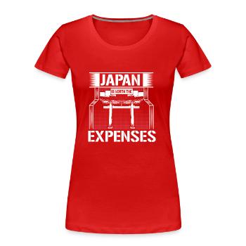 Japan Bonsai Geburtsort Geschenkidee - Frauen Premium Bio T-Shirt - Rot - Vorne - Mia (176cm)