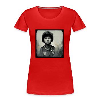 Tschernobyl-malerei - Frauen Premium Bio T-Shirt - Rot - Vorne - Mia (176cm)