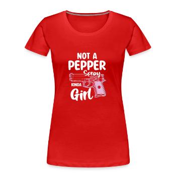 Pistol Ammunition Firearm Freedom - Women's Premium Organic T-Shirt - red - Front - Mia (176cm)