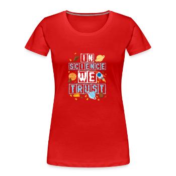 Navette spatiale Spaceuit SpaceShip Rocket - T-shirt bio Premium Femme - rouge - Devant - Mia (176cm)