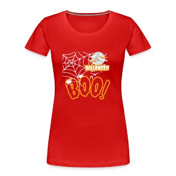 HALLOWEEN - T-shirt bio Premium Femme - rouge - Devant - Mia (176cm)