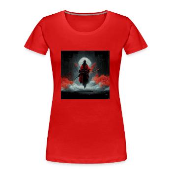 le réveil du ronin - T-shirt bio Premium Femme - rouge - Devant - Mia (176cm)