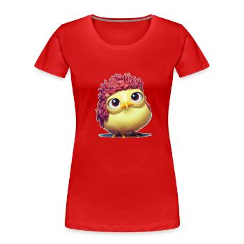 Kücken 4 - Women's Premium Organic T-Shirt - red - Front - Mia (176cm)