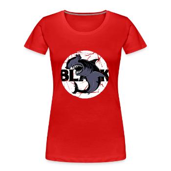noir préfère l’égalité de tolérance noire - T-shirt bio Premium Femme - rouge - Devant - Mia (176cm)