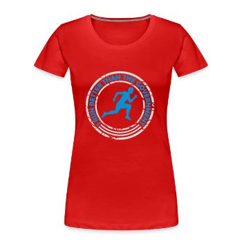 mieux fonctionner que le gouvernement - T-shirt bio Premium Femme - rouge - Devant - Mia (176cm)