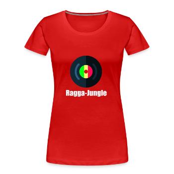 Ragga-Jungle - Frauen Premium Bio T-Shirt - Rot - Vorne - Mia (176cm)