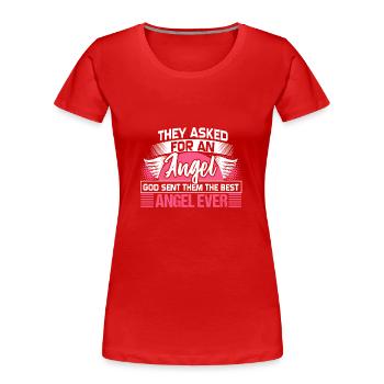 Best Daughter Cute Gift - Women's Premium Organic T-Shirt - red - Front - Mia (176cm)