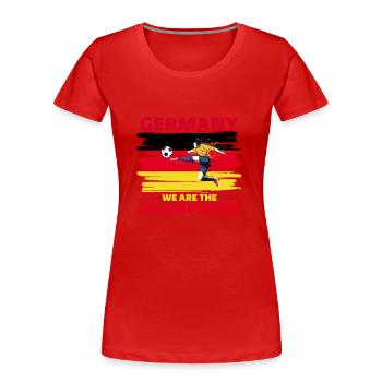 Germany Football 2022 Germany football supporter - Women's Premium Organic T-Shirt - red - Front - Mia (176cm)