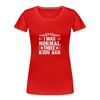 Mumie - Frauen Premium Bio T-Shirt - Rot - Vorne - Mia (176cm)