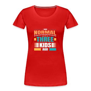 Mumie - Frauen Premium Bio T-Shirt - Rot - Vorne - Mia (176cm)