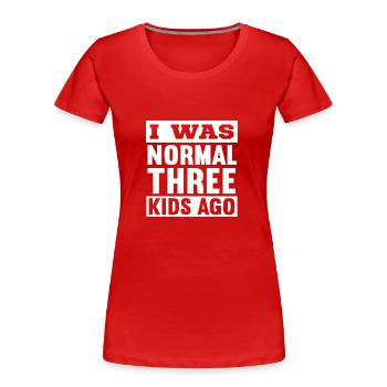 Mumie - Frauen Premium Bio T-Shirt - Rot - Vorne - Mia (176cm)