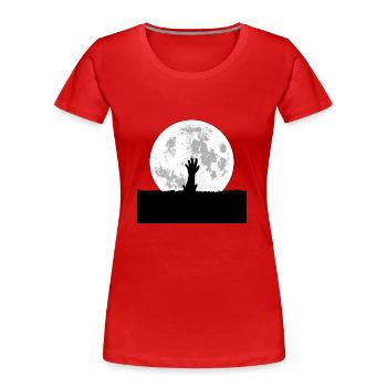 Die Toten erheben sich - Frauen Premium Bio T-Shirt - Rot - Vorne - Mia (176cm)