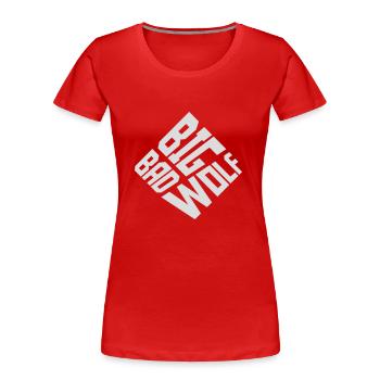 big bad wolf Zitat - Frauen Premium Bio T-Shirt - Rot - Vorne - Mia (176cm)