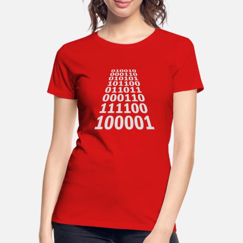 Binär Code Programm Sprache Frauen Premium Bio T-Shirt
