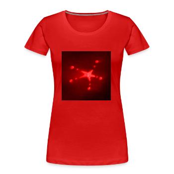 ROTER STERN - Frauen Premium Bio T-Shirt - Rot - Vorne - Mia (176cm)