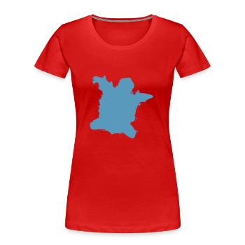 Tortoise - Women's Premium Organic T-Shirt - red - Front - Mia (176cm)