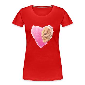 Krampus Percht Devil 2315 - T-shirt bio Premium Femme - rouge - Devant - Mia (176cm)
