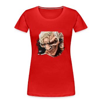 Krampus Percht Devil 2325 - T-shirt bio Premium Femme - rouge - Devant - Mia (176cm)