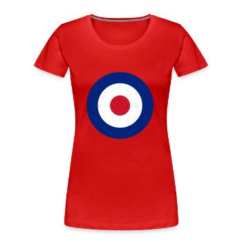 MOD - Frauen Premium Bio T-Shirt - Rot - Vorne - Mia (176cm)