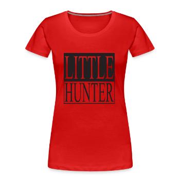 Little Hunter - Frauen Premium Bio T-Shirt - Rot - Vorne - Mia (176cm)