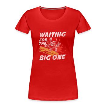 Surfen Surfergirl Sport - Frauen Premium Bio T-Shirt - Rot - Vorne - Mia (176cm)