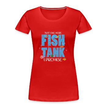 Fische Aquarianer Unter Wasser - Frauen Premium Bio T-Shirt - Rot - Vorne - Mia (176cm)