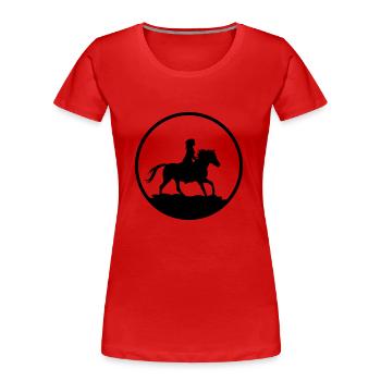 rider - Women's Premium Organic T-Shirt - red - Front - Mia (176cm)