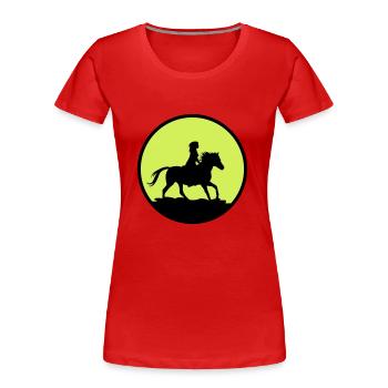 rider - Women's Premium Organic T-Shirt - red - Front - Mia (176cm)