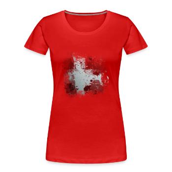 Dänemark Kopenhagen Dänisch Skandinavien Flagge Dansk - Frauen Premium Bio T-Shirt - Rot - Vorne - Mia (176cm)