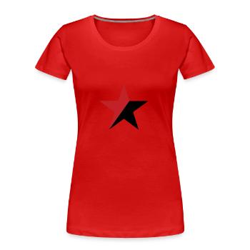 Anarchie - Frauen Premium Bio T-Shirt - Rot - Vorne - Mia (176cm)