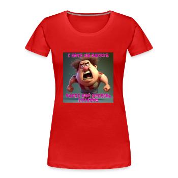 I have no quirks - these are special effects - Women's Premium Organic T-Shirt - red - Front - Mia (176cm)
