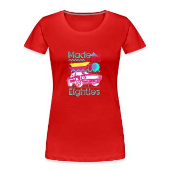 Neon Cool Costume Neon Signs - Women's Premium Organic T-Shirt - red - Front - Mia (176cm)