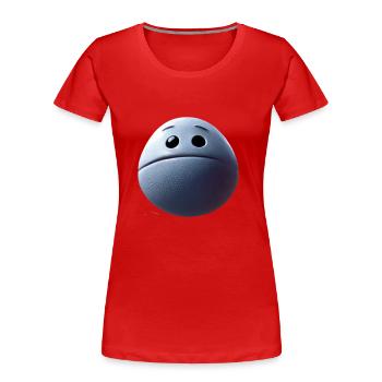 platsch - Frauen Premium Bio T-Shirt - Rot - Vorne - Mia (176cm)