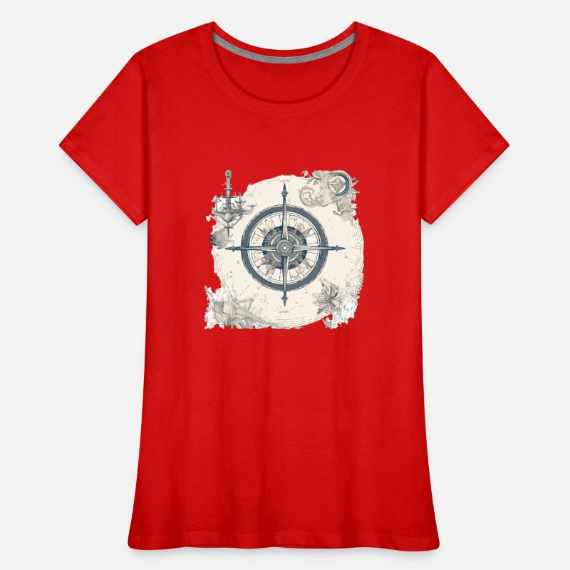 Old nautical chart Women's Premium Organic T-Shirt