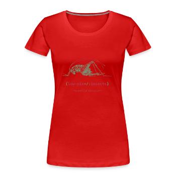 Pix Cricket - Women's Premium Organic T-Shirt - red - Front - Mia (176cm)