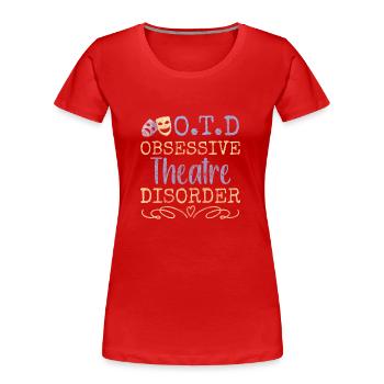 Bühne Schauspielerin Künstler - Frauen Premium Bio T-Shirt - Rot - Vorne - Mia (176cm)
