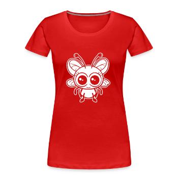 Insectes, bestioles, arthropodes - T-shirt bio Premium Femme - rouge - Devant - Mia (176cm)