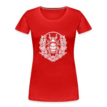 Insectes, bestioles, arthropodes - T-shirt bio Premium Femme - rouge - Devant - Mia (176cm)
