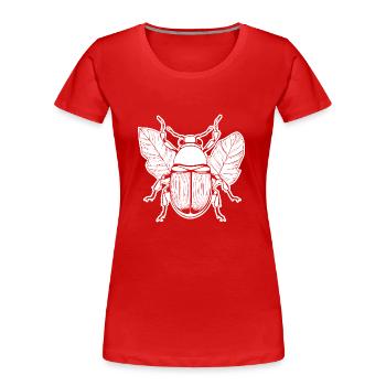 Insectes, bestioles, arthropodes - T-shirt bio Premium Femme - rouge - Devant - Mia (176cm)