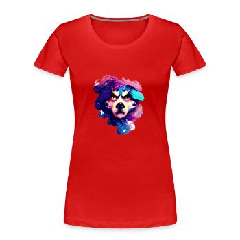 Alaskan Malamute - Frauen Premium Bio T-Shirt - Rot - Vorne - Mia (176cm)
