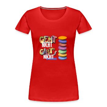 Geht nicht - Frauen Premium Bio T-Shirt - Rot - Vorne - Mia (176cm)
