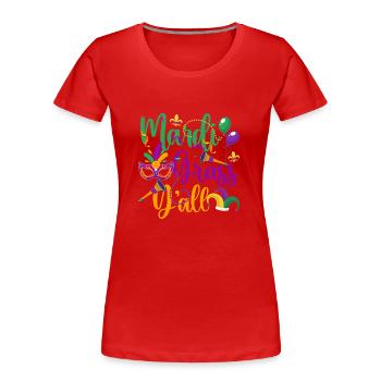 Party Parade Celebration Tradition - Women's Premium Organic T-Shirt - red - Front - Mia (176cm)