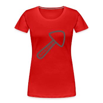 Shroomin ain t easy - Women's Premium Organic T-Shirt - red - Front - Mia (176cm)