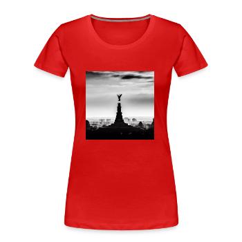 Gothic Angel - Hommage WGT - T-shirt bio Premium Femme - rouge - Devant - Mia (176cm)