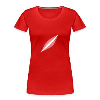 Cosmic scar - Women's Premium Organic T-Shirt - red - Front - Mia (176cm)