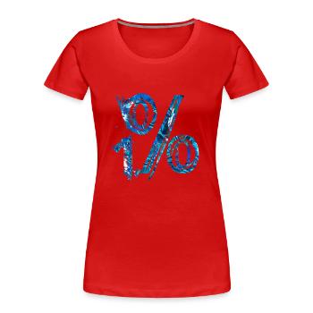 internet email www funny meme grunge tech leters - Frauen Premium Bio T-Shirt - Rot - Vorne - Mia (176cm)